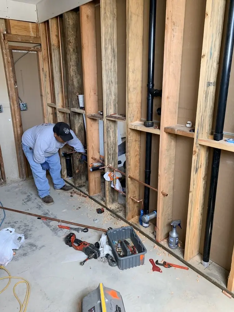 Commercial rough-in plumbing for Water Heater Replacement in Elk River